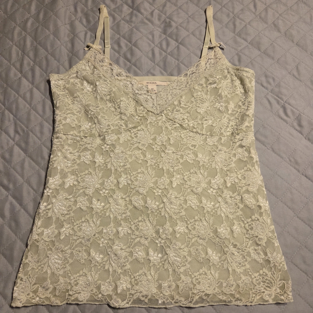 Merona Lace Top in Light Cream